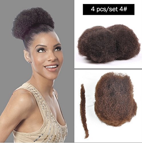 Yonna Hair 4pcs/lot Tight Afro Kinky Bulk Hair 100% Human Hair For DreadLocks,Twist Braids #4,8