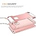 iPhone 6S Plus Case,iPhone 7 Plus Case,Spevert Heavy Duty Dual Layer Hybrid Hard PC Back Soft TPU Raised Edge Shock Absorption Protective Case for iPhone 6S Plus/7 Plus - Rose Gold/Rose Gold