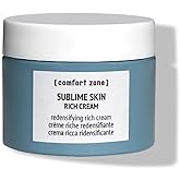 [ comfort zone ] Sublime Skin Rich Cream, Intense Hydration Nourishing Treatment, Brightens, Tones, Firms, Anti-Aging, Natural Ingredients, Marine Extract, Mature & Very Dry Skin, 2.03 Fl Oz