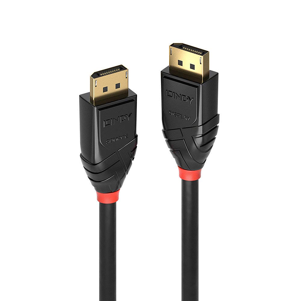 LINDY 38465 50 m Fibre Optic/fibre optic Hybrid DisplayPort 1.2 Cable