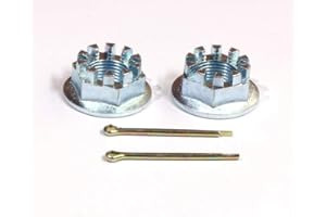 C CLINK SET OF 2 REAR AXLE CASTLE NUTS & PINS FITS FOR HONDA TRX400EX 400 1999-2008,TRX300EX