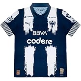 PUMA Mens Monterrey Leagues Cup Home 25-26 Crew Neck Short Sleeve Replica Jersey Casual - Blue