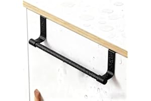Stainless Steel Over Door Towel Rack, Over Cupboard Door Towel Holder for Kitchen, Space Saving Bathroom Towel Storage Bar