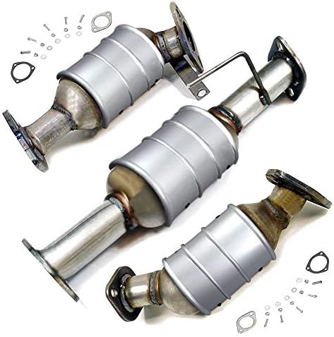 Catalytic Converter Full Set Compatible Replacement for 2008-2011 Buick Enclave | 2009-2011 Chevrolet Traverse | 2007-2011 GMC Acadia | 2007-2010 Saturn Outlook | 3.6L Direct Fit OBDII