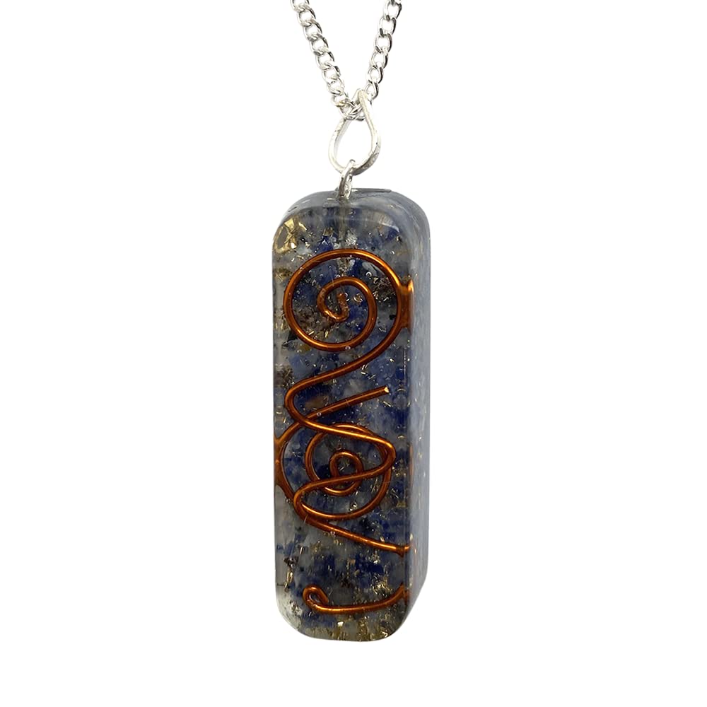 VIE Orgonite Reiki Pendant, 3.5cm (Sodalite)