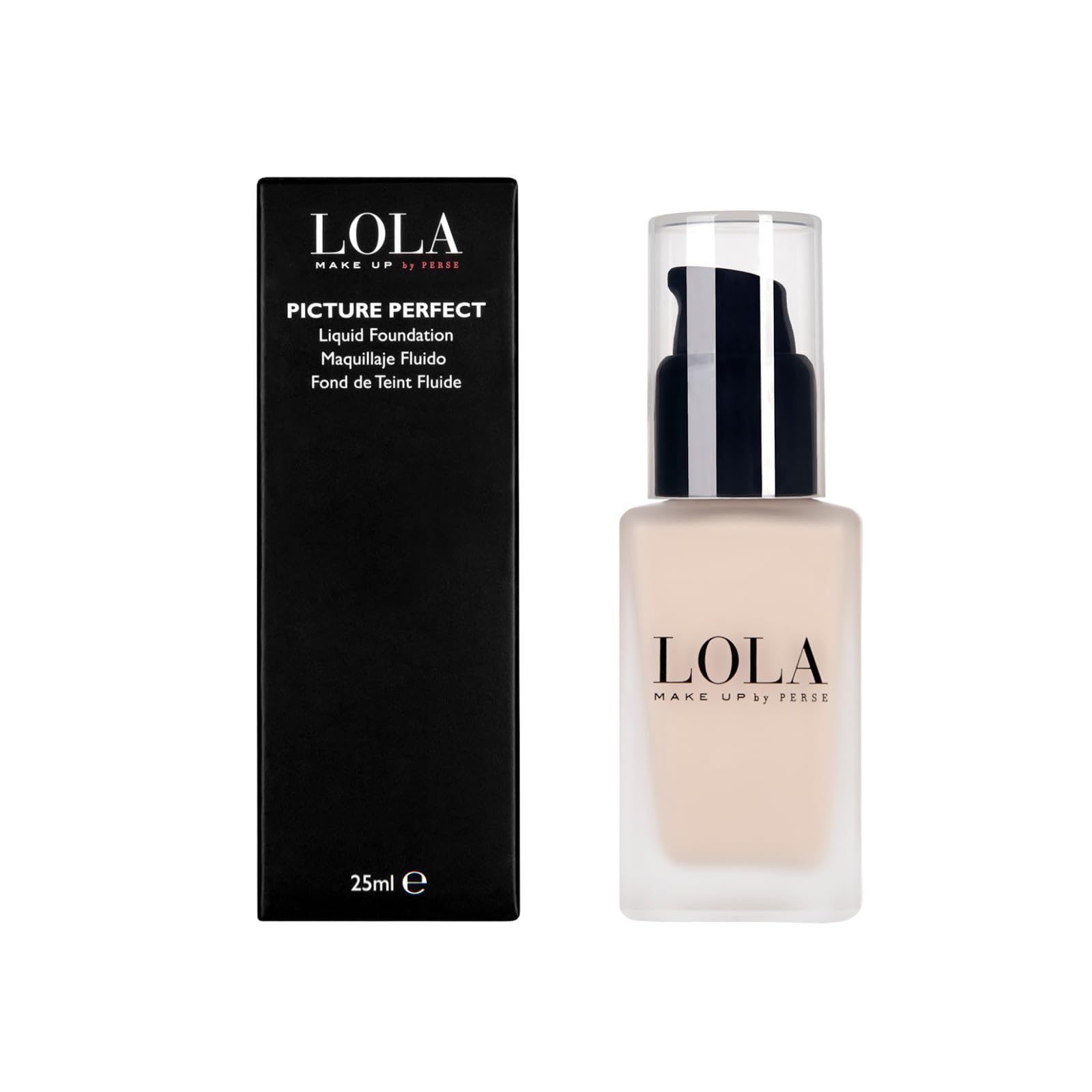 LOLA Make Up by Perse Picture Perfect Foundation – Lightweight, Buildable Light-to-Medium Coverage – Radiant, Oil-Absorbing, Hydrating – Vegan, Cruelty-Free – [R001-Fair]