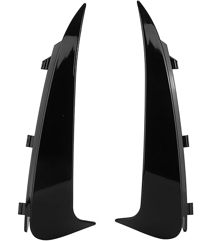 2x Achterbumper Ventiel Canard – Voor Mercedes C-Klasse W205 AMG-Line (2015-2018), Zwart Glanzend