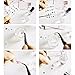 Alonea 50PCS/Lot Nail Art Tips Decals Water Transfer Mixed Flowers Stickers (Colorful)