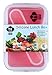Kitchen Pro 101 Expandable and Collapsible Silicone School Lunch Box for Girls & Boys - 1 Compartment Bento Box Container for Kids/Adults - As Seen On TV (Red) - Comes with Utensil
