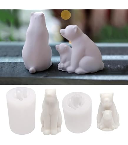 Molde De Silicona 3D En Forma De Oso – Resistente Al Calor, Fácil Desmoldeo, Ideal Para Manualidades Y Adornos