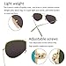 YuFalling Polarized Aviator Sunglasses for Men and Women (gold frame/green lens, 58)