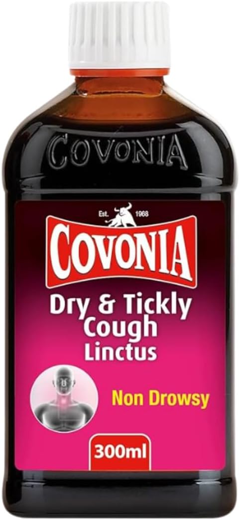 Covonia Dry & Tickly Cough Linctus 300ml Non Drowsy Suitable for Vegetarians