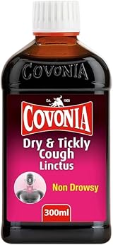 Covonia Dry & Tickly Cough Linctus 300ml Non Drowsy Suitable for Vegetarians