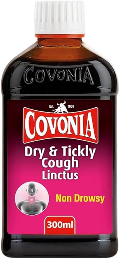 Covonia Dry & Tickly Cough Linctus 300ml Non Drowsy Suitable for Vegetarians