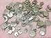 PEPPERLONELY 20pc Assorted Stainless Steel Stamping Blanks Circles Moons Hearts Rectangles...