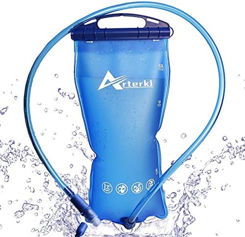 Hydration Bladder , Arterki WB-02 2 Liter/70 oz - Water Storage Bladder Bag, Water Reservoir Pack for Hydration Pack System, Best for Cycling, Camping,Climbing, Hiking,Running