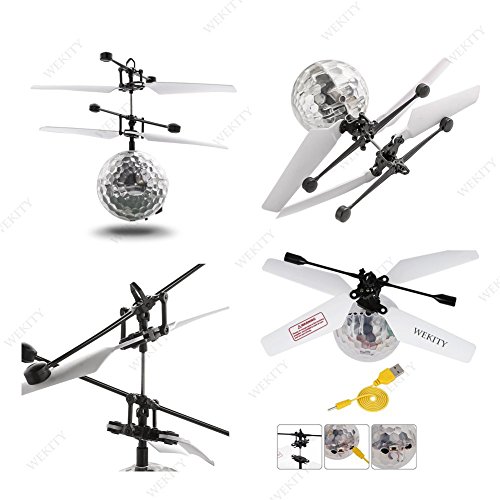 RC Flying Ball,Flying Ball Remote Control Drone Helicopter Built-in LED Flashing Light Aircraft Helicopter Induction Toy Electronic Light-Up Toys Remote Controlled Vehicles for Kids Teenagers (1Piece)
