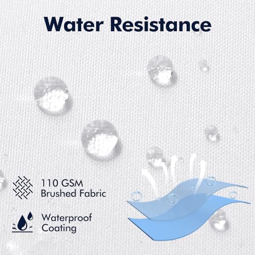 MIULEE 12x20 Outdoor Pillows,Set of 2 Throw Pillows Waterproof,Soft Support Throw Inserts Decorative Water Resistant for Patio Furniture and Garden