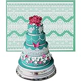 Anyana sugar edible flower wedding lace cake silicone Embossing Mat Texture fondant impression lace mat decorating mold gum paste cupcake topper tool icing candy imprint baking moulds sugarcraft