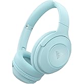 DOQAUS Bluetooth Headphones Over The Ear Wireless, 70H Playtime, 3 EQ Modes, HiFi Stereo with Deep Bass, Memory Foam Comfort for Travel, Gym, Workout, Phone, PC Stocking Stuffers
