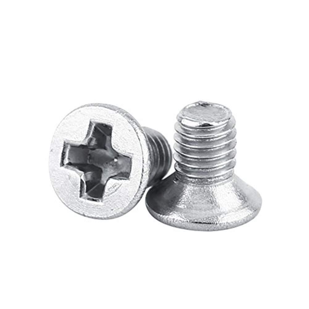 100Pcs/Bag M3 Machine Screws,9Types M3 Flat Head