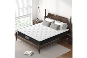 ANWICKJEFF 12'' Full Mattress, Full Size Mattress in a Box, Modern New Diamond Innerspring Hybrid and Cooling Gel Memory Foam Mattresses, Pressure Relief & Motion Isolation, RV Medium Firm Matress (12 Inch)