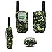 Kids Walkie Talkie Wireless Two Ways Radio Toy T-388 3 Miles Range 22 Channels Built in Flash Light FRS GMRS Birthday Gift Mini Walkie Talkie for Outdoor Adventures Camping Hiking Set of 2 Army Green