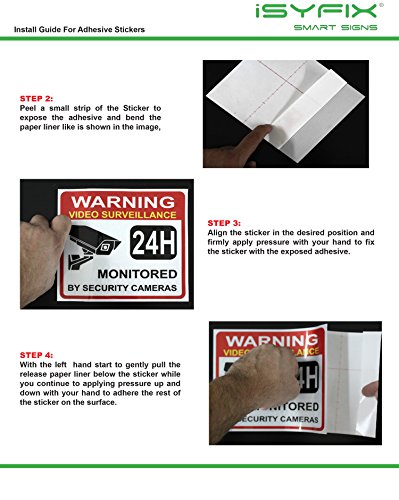 image for iSYFIX Recycle Symbol Sticker, Sign – 6 pack 5 inches – Premium Se