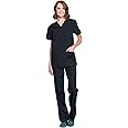 Cherokee Men and Women Scrub Set, V-neck Scrub Top with Drawstring Pants WW530C