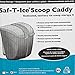 San Jamar Saf-T-Ice Plastic Scoop Caddy for Scoops, 86 oz, Black