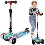 Scooter for Kids Ages 3-12, Foldable & Height