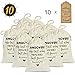 DÉCOCO 10 Bachelorette Party Favor Hangover Kit Bags(4'' x 6'') and Gift Tags Cotton Drawstring for Wedding Welcome Holiday Survival Recovery Bridesmaid Gifts