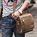 Kenox Durable Vintage Multifunction Canvas Shoulder Bag Business Messenger Bag Ipad Bag Tote Bag Satchel Bag (Brown)