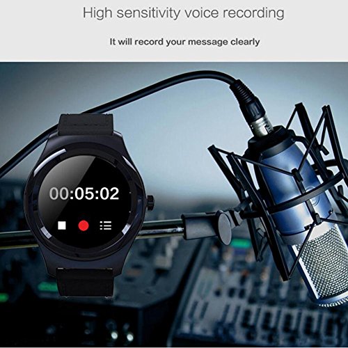 L@YC Sports GPS Watch Wearable Tracking: Sleep Tracker, Alarm, Sports Running Bracelet and Pedometer, Black - Thumbnail 2
