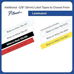 Brother Tape, Black on Red, 9mm