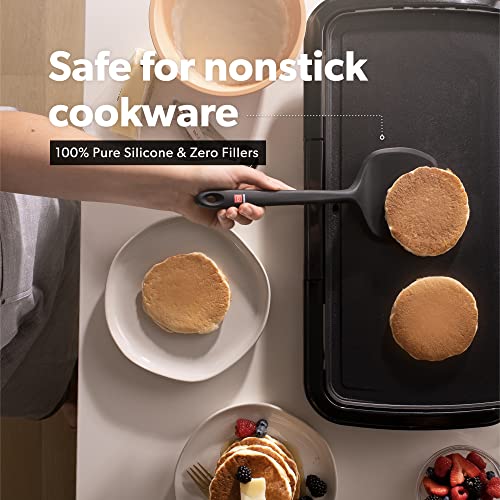 DI ORO Silicone Turner Spatula Set Kitchen Spatulas for Nonstick