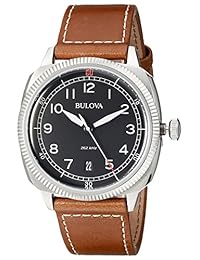 Bulova 96B230 Hombres militares UHF Negro Reloj, color café