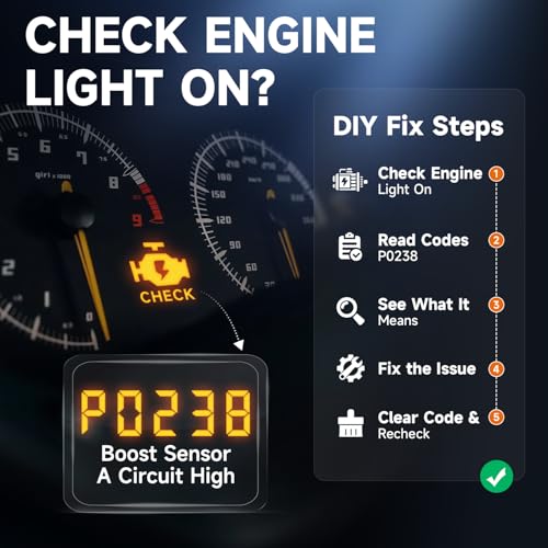 FOXWELL NT301 Plus OBD2 Code Reader Car Battery Tester 2-in-1, OBD2 Scanner Diagnostic Tool with Full OBDII Function, 12V 100-2000 CCA Battery Charging Cranking Test, I/M Readiness, Data Printing