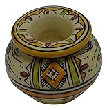 Moroccan Handmade Two-Piece Ceramic Safi Ashtray