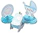 Juvale Baby Shower Decorations - 6 Pieces Boy Theme Baby Shower Table Centerpieces Party Supplies, Blue