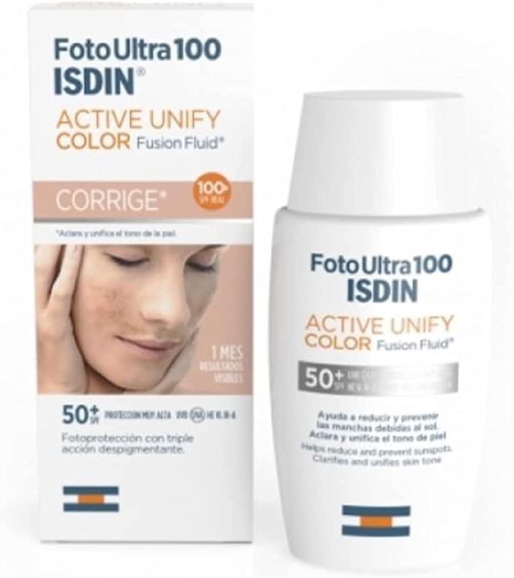 ISDIN FotoUltra 100 Active Unify Color Depigmentant SPF50+ 50ml Tinted Sunscreen