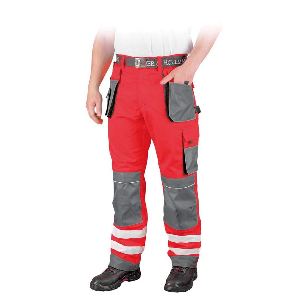 Leber&Hollman LH-FMNX-T_CSB54 Formen Protective Trousers, Red-Grey-Black, 54 Size