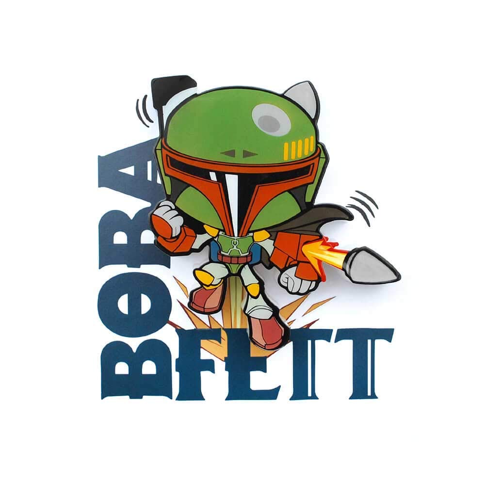 3D Light FX 6E4-0BD-A66 Star Wars Boba Fett Mini Light Children's, Multicolour, OneSize