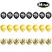 HankRobot 70th Birthday Decorations Party Supplies（42pack） Gold Number Balloon 70 Happy Birthday Banner Latex Balloons(Black, Golden) Confetti Balloons -Great for 70 Seventy Years Old Birthday Party