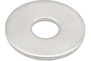 KUPROWIN M8 x 20mm Flat Washer, 304 Stainless Steel Washers Flat, M8 Washers Flat OD 20mm | Thickness 1.5mm; 100Pcs