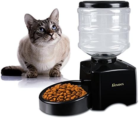 Homdox Automatic Pet Feeder New 5 5 Liter Large Abs Material Dog