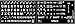 Five 5 English US Large Print Lettering Black,Yellow, White, Gray BACKGROUNS Keyboard Stickers 5 Colors
