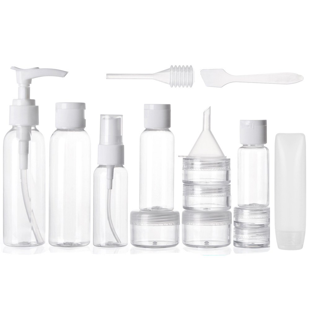 ALINK Travel Size Toiletry Bottles Set, TSA Approved Clear Cosmetic