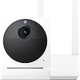Wyze Cam Outdoor Starter Bundle v2 (Includes Base Station and 1 Cam), 1080p HD Indoor/Outdoor Wireless Smart Home Camera with Color Night Vision, 2-Way Audio, Works Alexa & Google - Kit