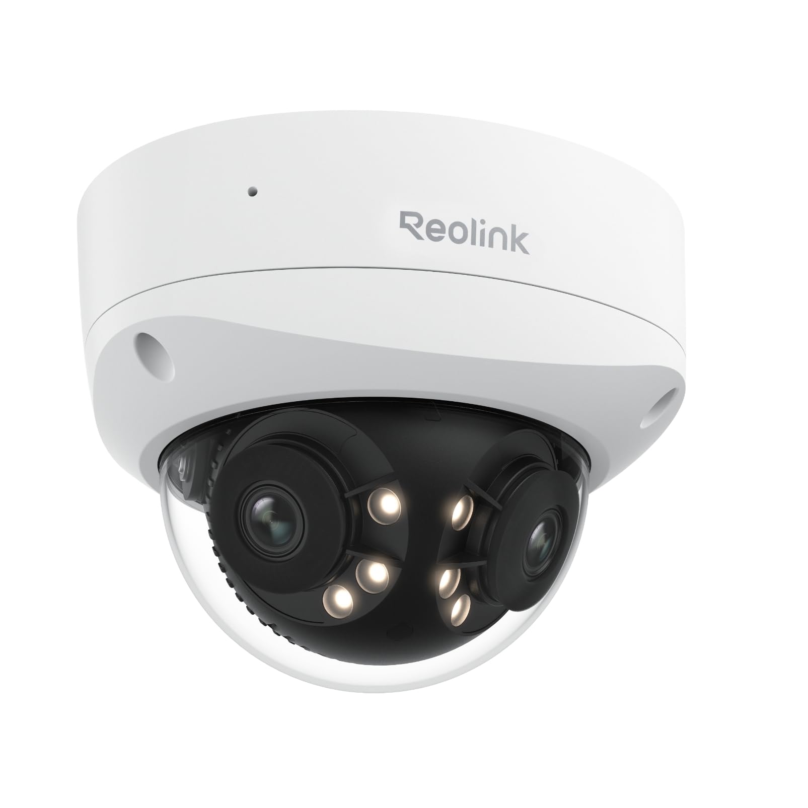Reolink 4K 8MP 180° Dual-Objektiv PoE IP-Kamera, IK10 Vandalismusschutz, Personen-/Fahrzeug-/Tiererkennung, IR- und Farb-Nachtsicht, Zwei-Wege-Audio, IP67 Wetterfest, Power Over Ethernet, Duo 2V PoE